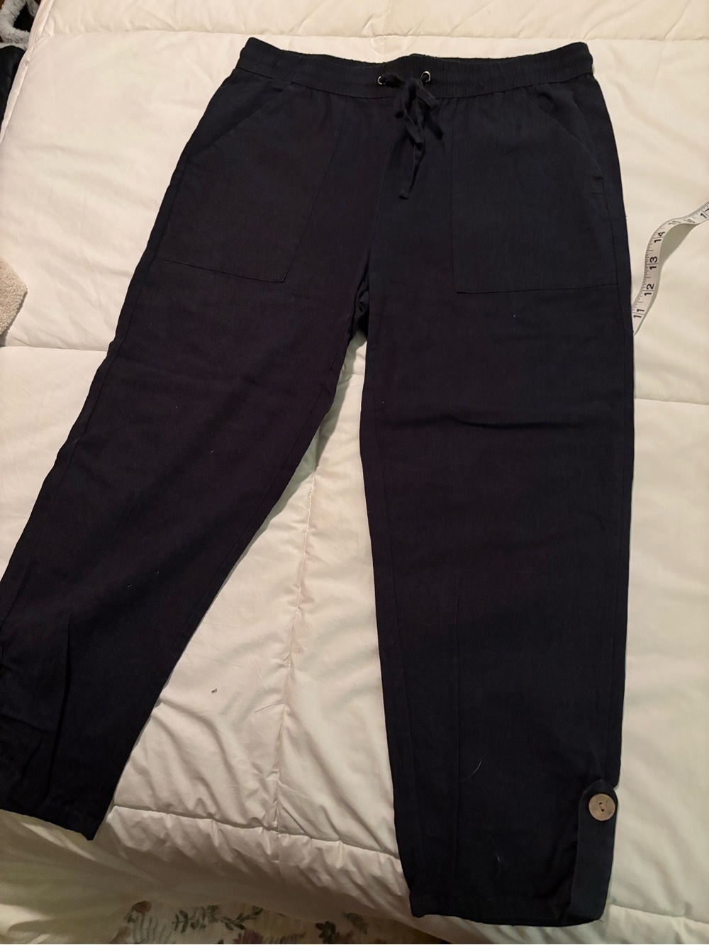 Jules & Leopold Black Cropped Ankle Pants